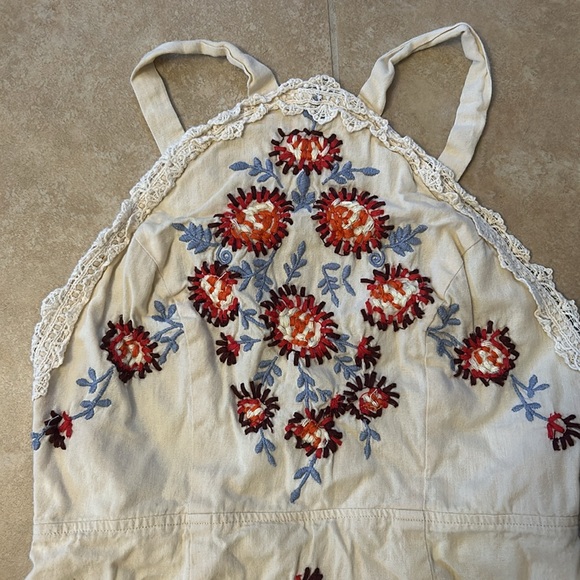 Free People Chrysanthemum Kiss Embroidered Midi Dress - Picture 4 of 4